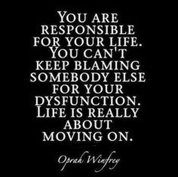 Blame yourself in positive way