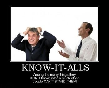 Know-it-alls